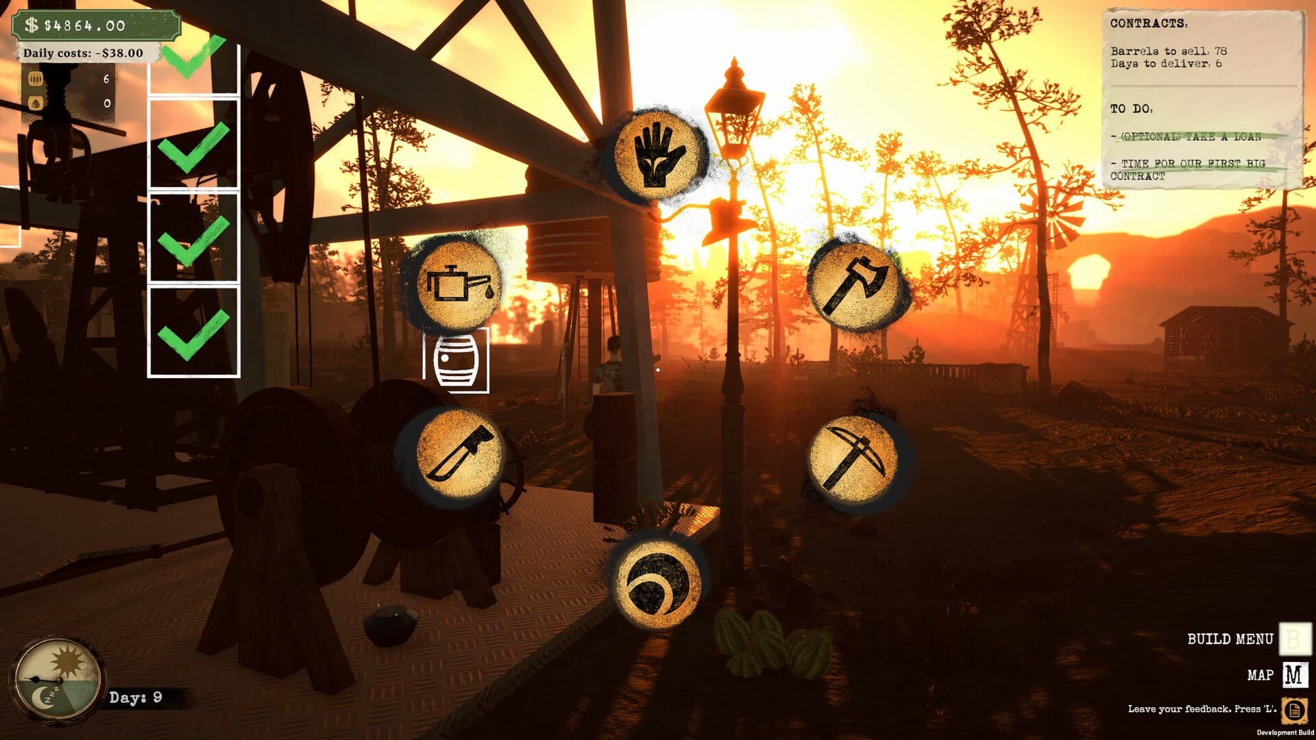 Official demo screenshot of the circular field tool selection interface