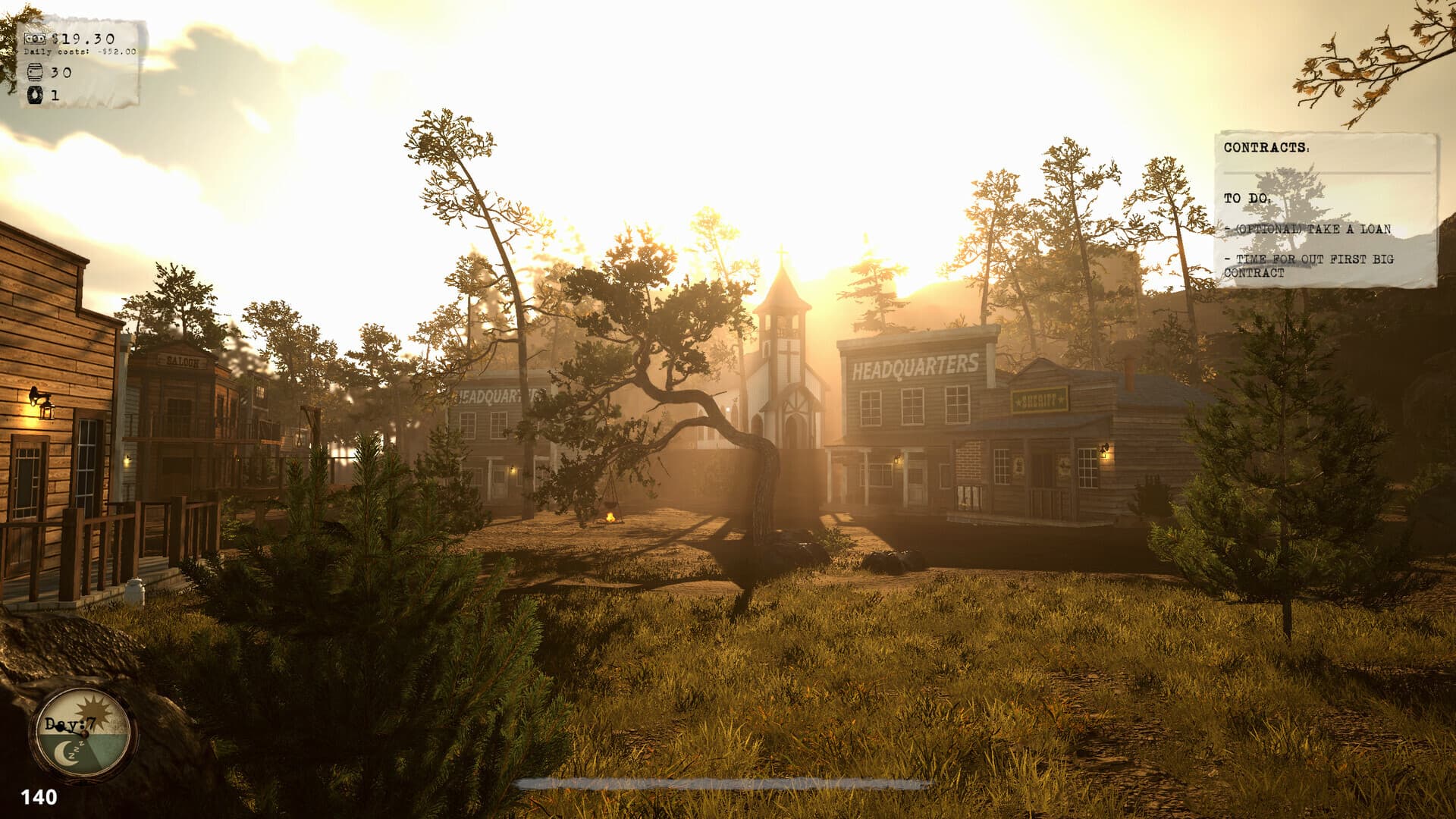 Official Black Gold screenshot: Home base