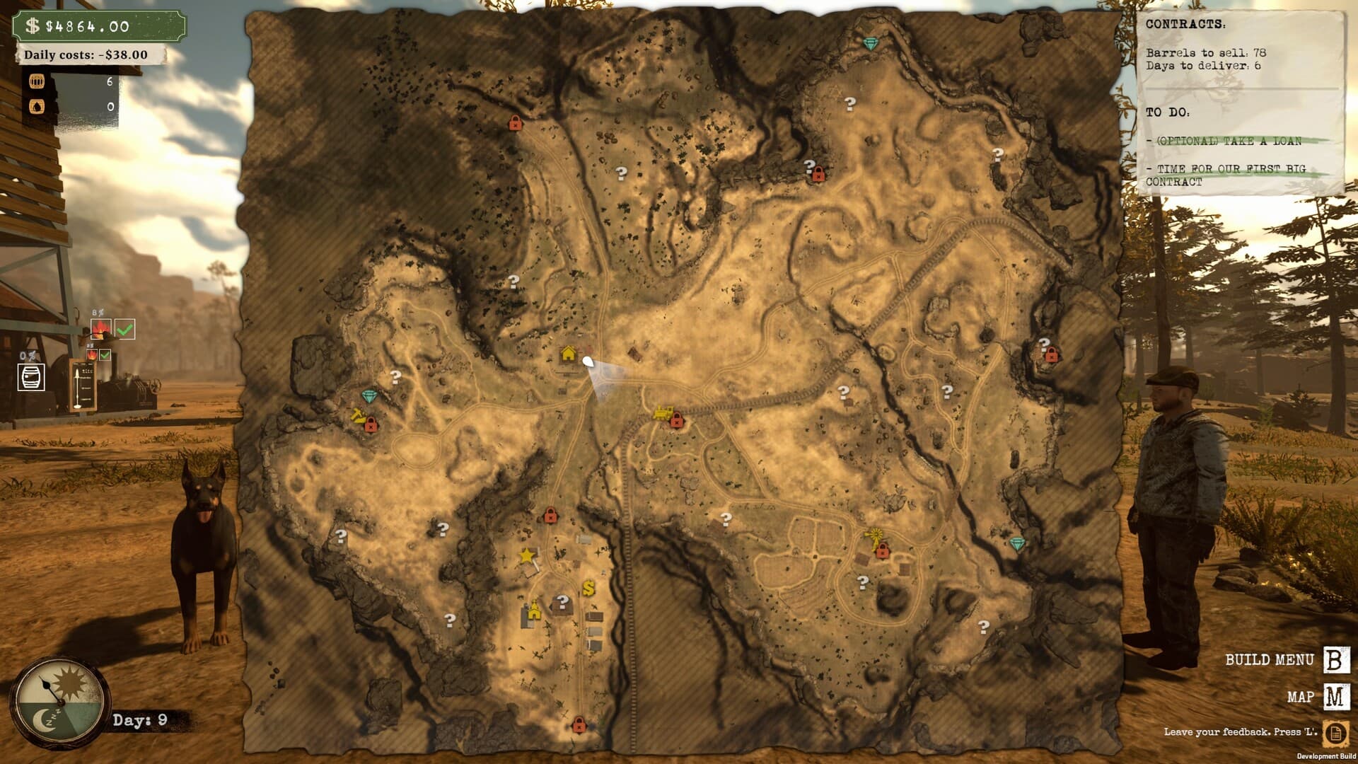 Official Black Gold screenshot: In-game map